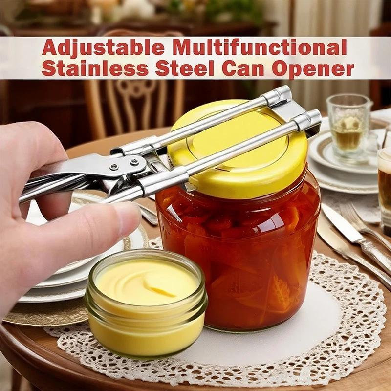 Easy-Grip Manual Jar & Bottle Opener – Long Non-Slip Handle