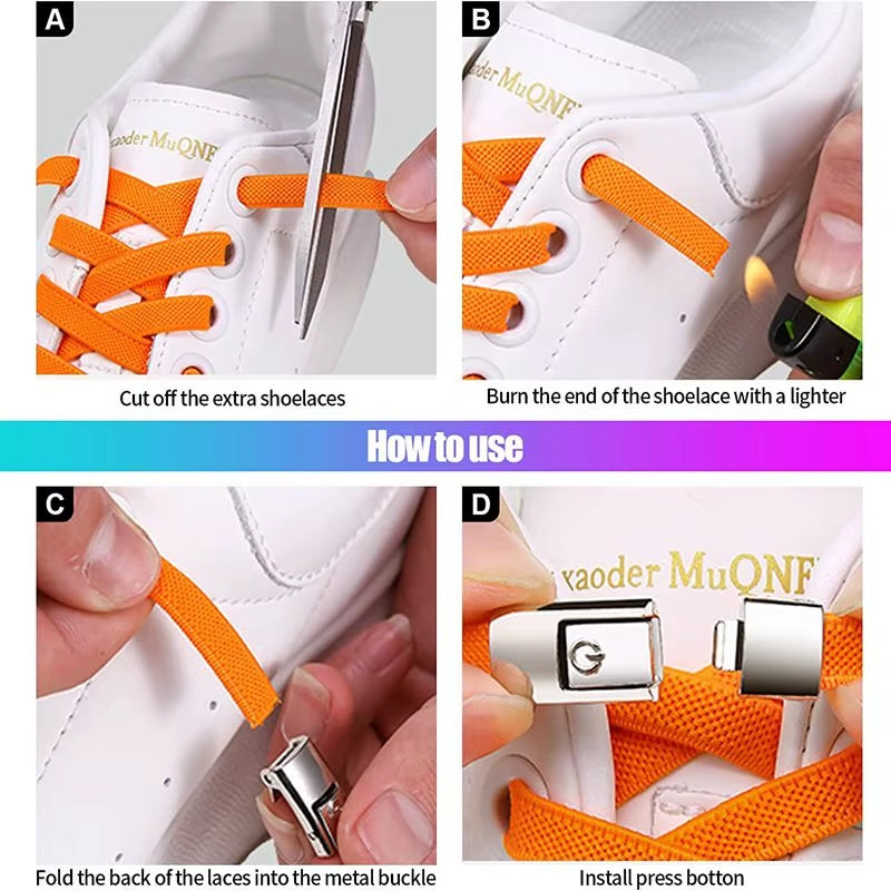 Magnetic No-Tie Shoelaces – Turn Any Lace-Up Into a Slip-On