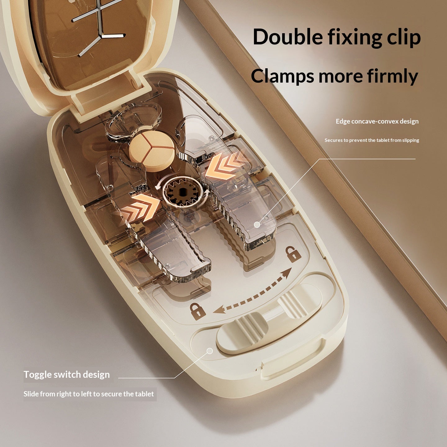 Pill Cutter & Splitter with Storage Compartment
