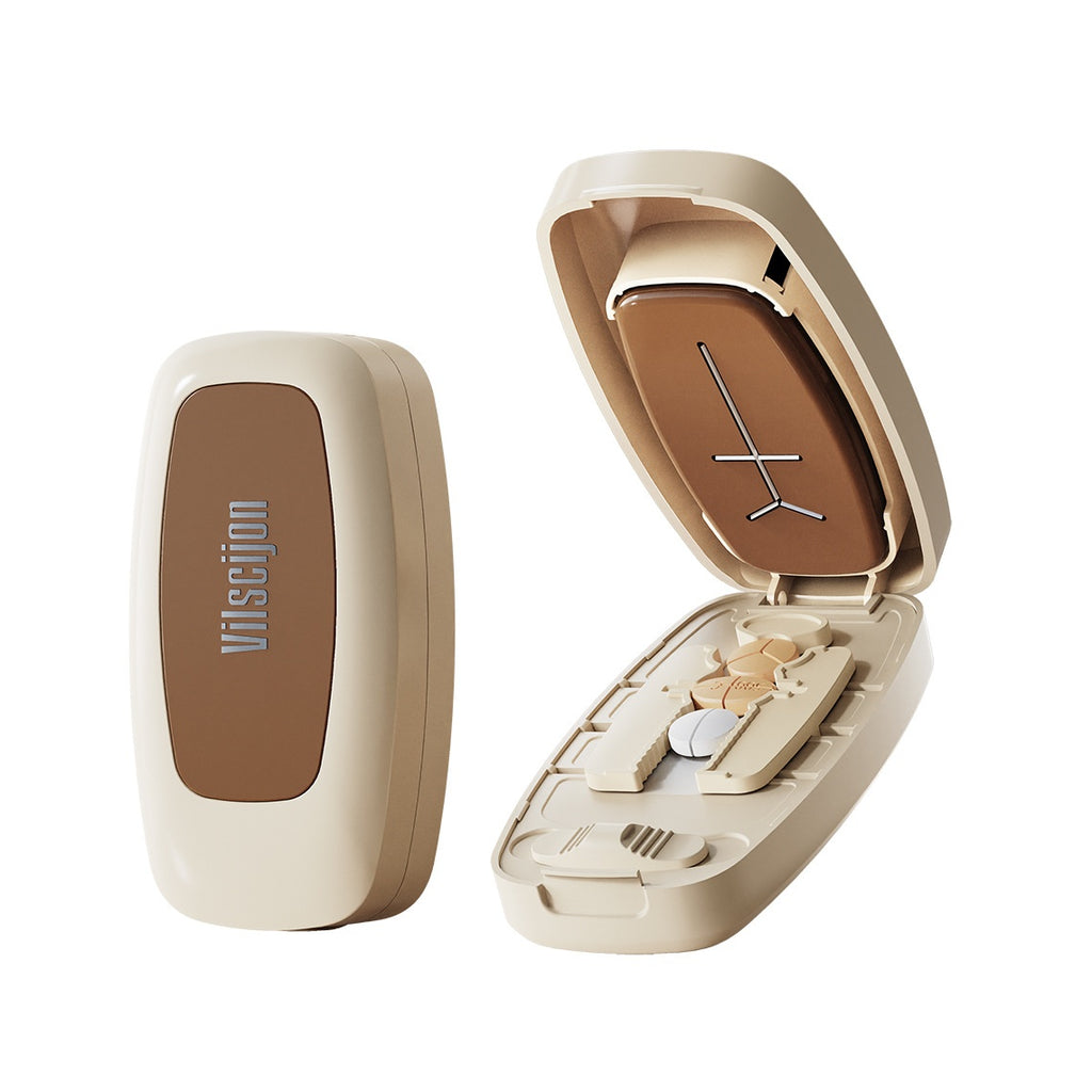 Pill Cutter & Splitter with Storage Compartment