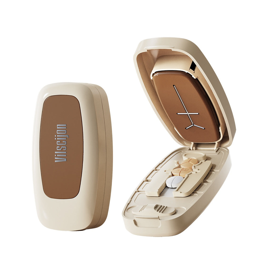 Pill Cutter & Splitter with Storage Compartment