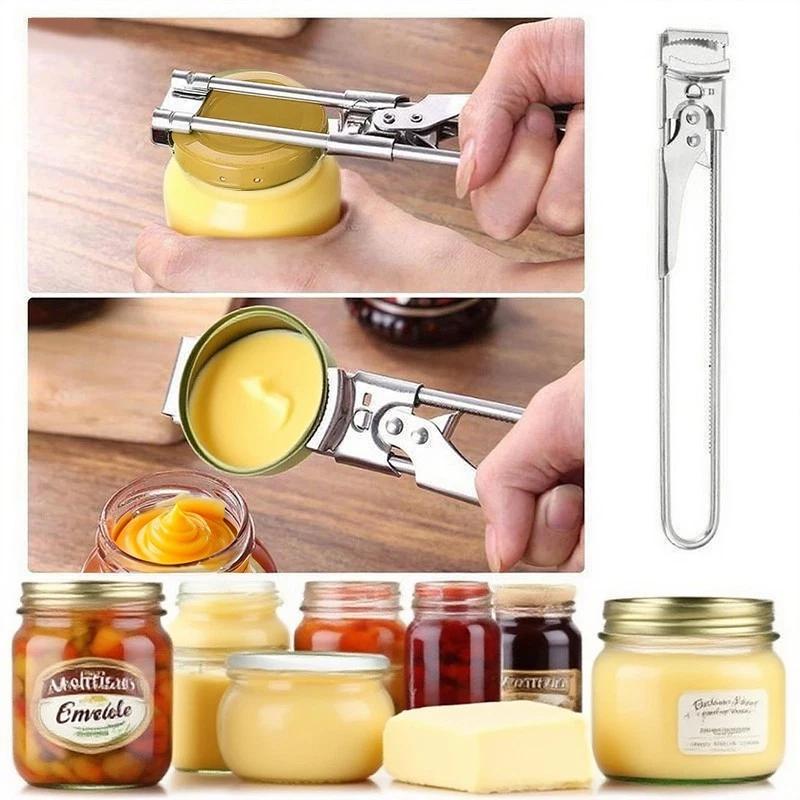 Easy-Grip Manual Jar & Bottle Opener – Long Non-Slip Handle